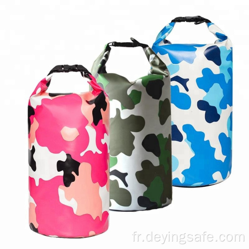 Sac étanche en PVC à motif camouflage